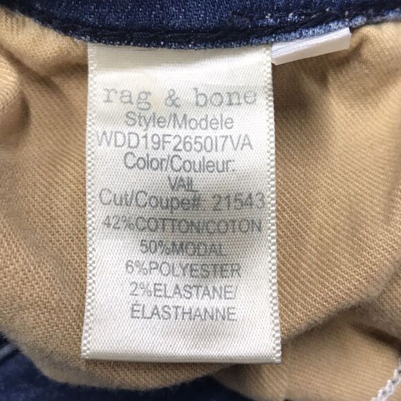 RAG & BONE Jeans Women 28x30 Light Sunset Wash Blue Denim Skinny slim Stretch - Picture 12 of 16